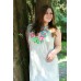 Embroidered dress "Song of Summer" gray